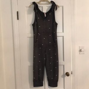 Target Xhilaration Bee Print Sweatshirt Jumpsuit